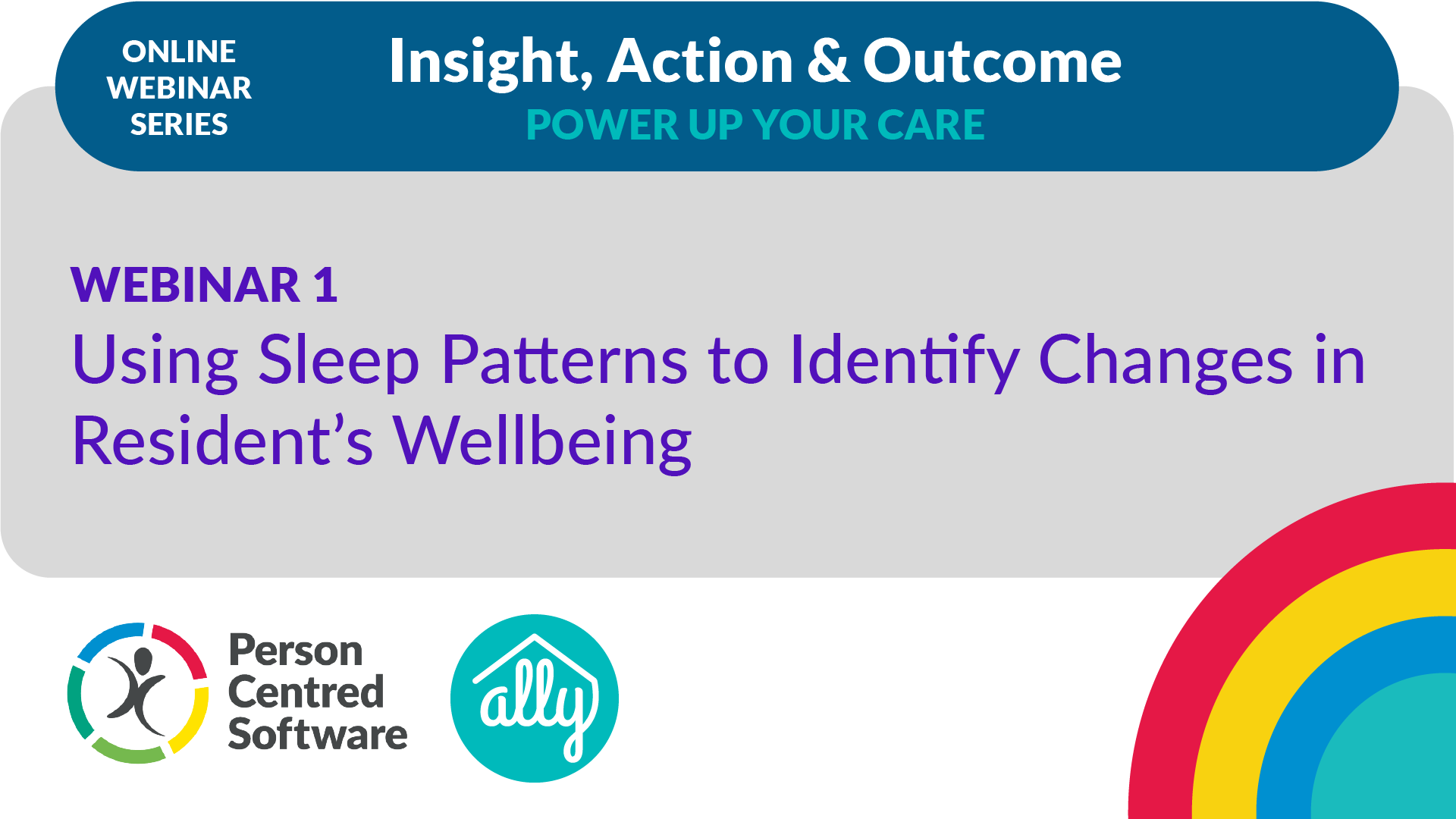 Webinar 1: Using sleep patterns to identify changes in resident's wellbeing